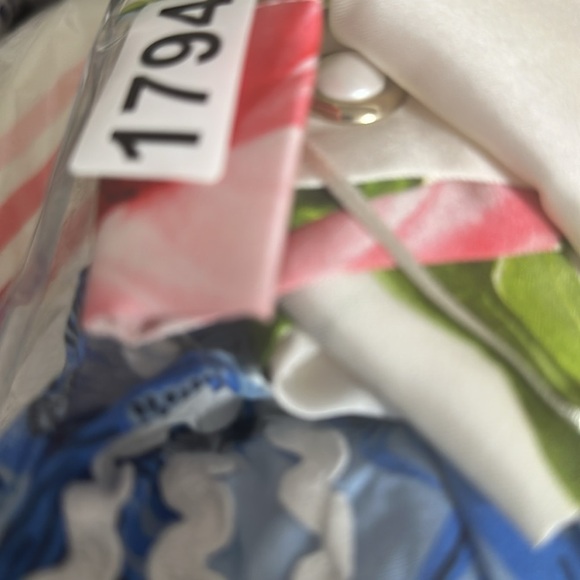 CK Bradley x Sail to Sable Sleeveless Blouse S Blue White Cotton Button Back - Picture 9 of 9